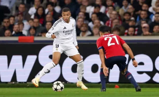 Mbappe could not create any surprises against Lille.