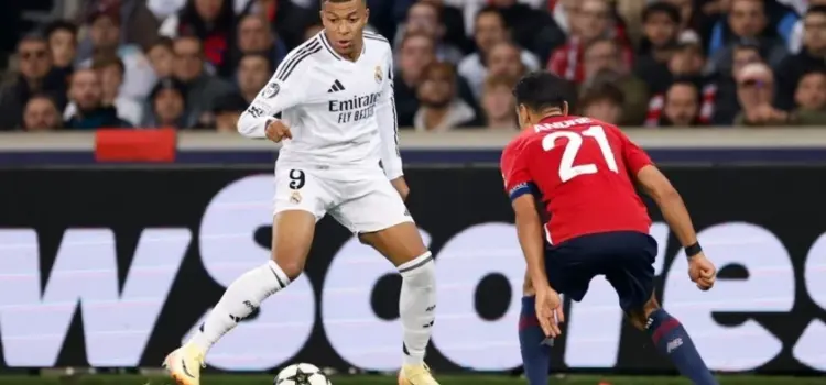 Real Madrid surprisingly lost to Lille despite Mbappe’s return, with a score of 1-0