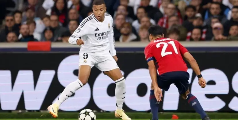 Mbappe could not create any surprises against Lille.