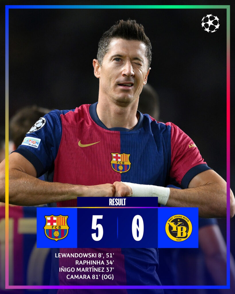 Barca had their first win in the Champions League this season. Photo: UEFA