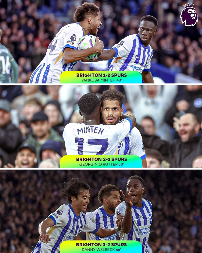 Brighton made a spectacular comeback - Photo: Premier League