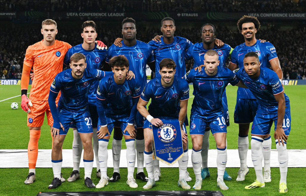 Chelsea's starting lineup - Photo: CFC