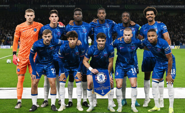 Chelsea's starting lineup - Photo: CFC