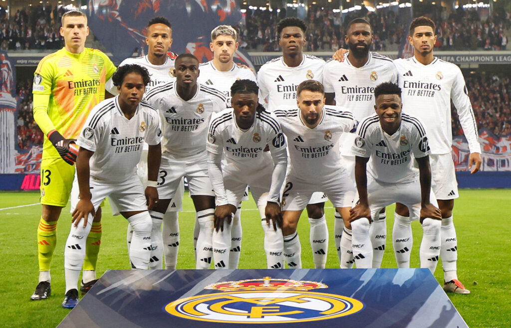 Real's starting lineup - Photo: Real Madrid FC